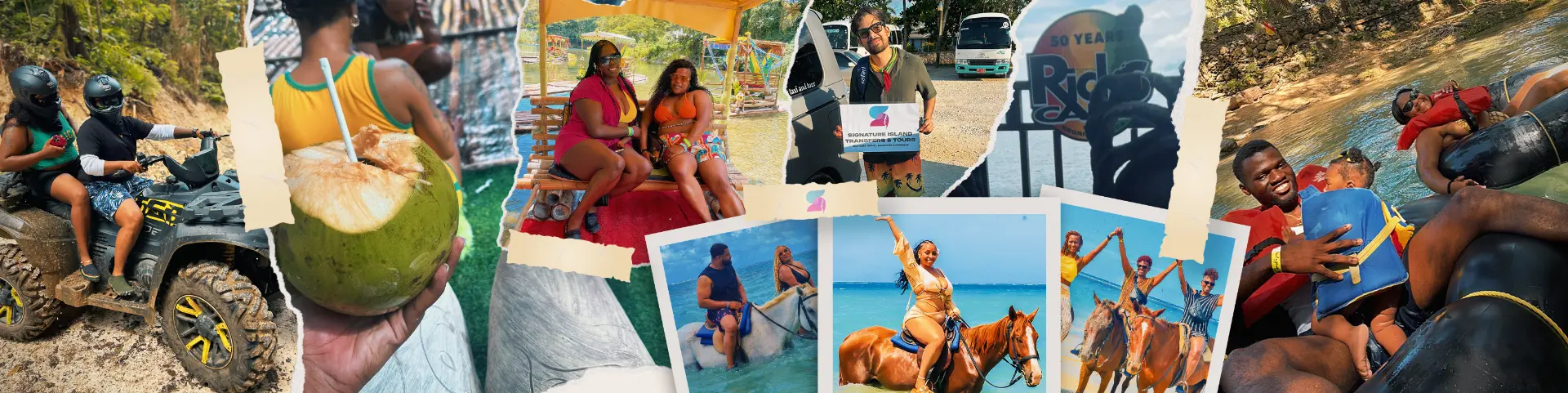 Jamaica tours and experiences collage
